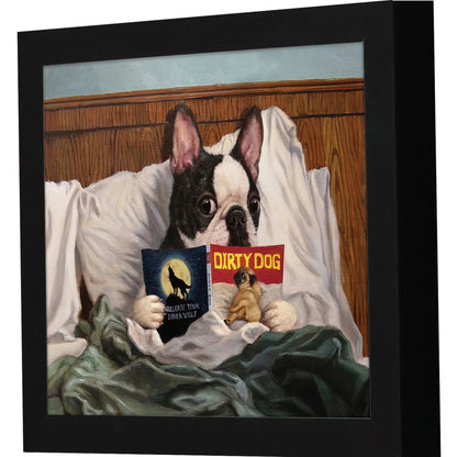 Dirty Dog Hand Finished Framed Wall Art
