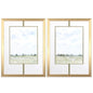Distant View Green Framed Wall Art 2PC
