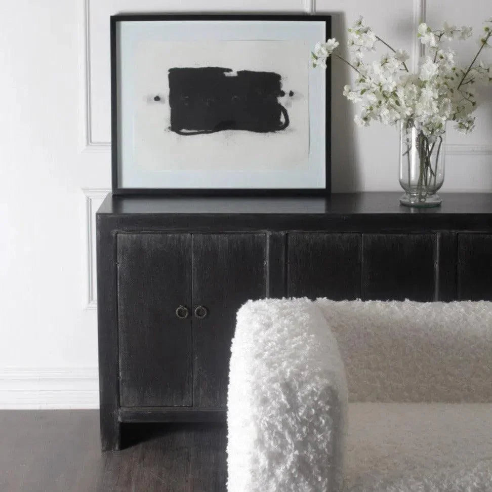 Distressed Black Sideboard Buffet Campana - LOOMLAN - Peninsula Home - Sideboards