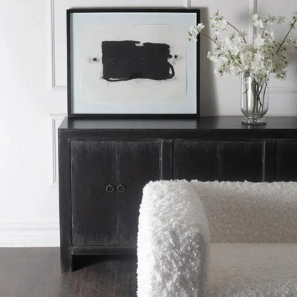 Distressed Black Sideboard Buffet Campana - LOOMLAN - Peninsula Home - Sideboards