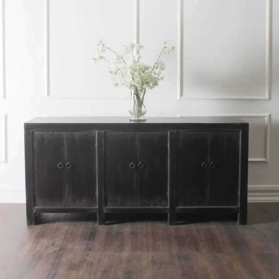 Distressed Black Sideboard Buffet Campana - LOOMLAN - Peninsula Home - Sideboards