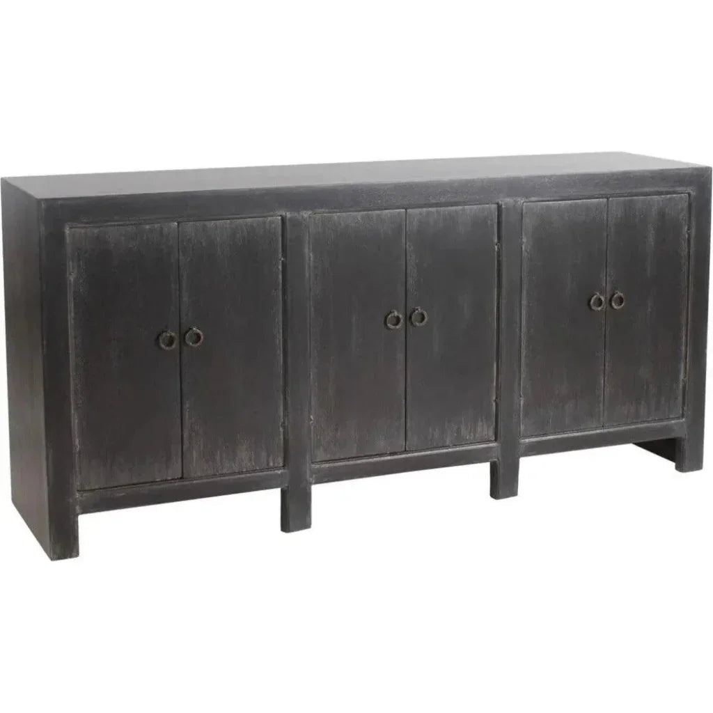Distressed Black Sideboard Buffet Campana - LOOMLAN - Peninsula Home - Sideboards