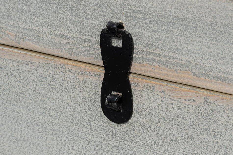 Trunk Wooden Grey Side Table - LOOMLAN - Sarreid - Side Tables