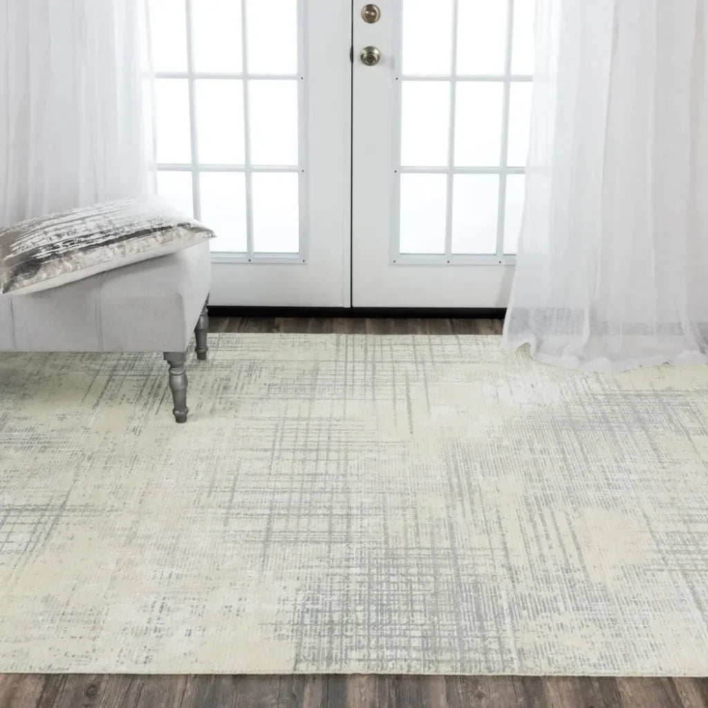 Dita Abstract Cream Large Area Rugs For Living Room - LOOMLAN - LOOMLAN - Area Rugs