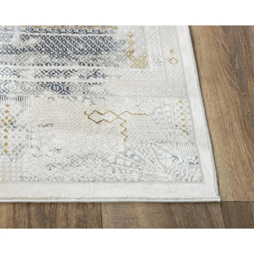 Dite Diamond Gray Kitchen Hallway Runner Rug - LOOMLAN - LOOMLAN - Area Rugs