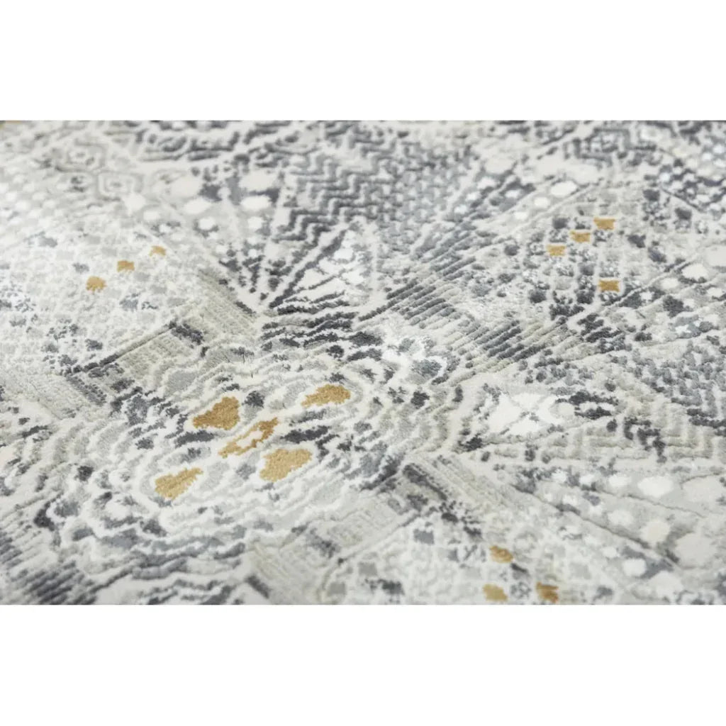 Dite Diamond Gray Kitchen Hallway Runner Rug - LOOMLAN - LOOMLAN - Area Rugs