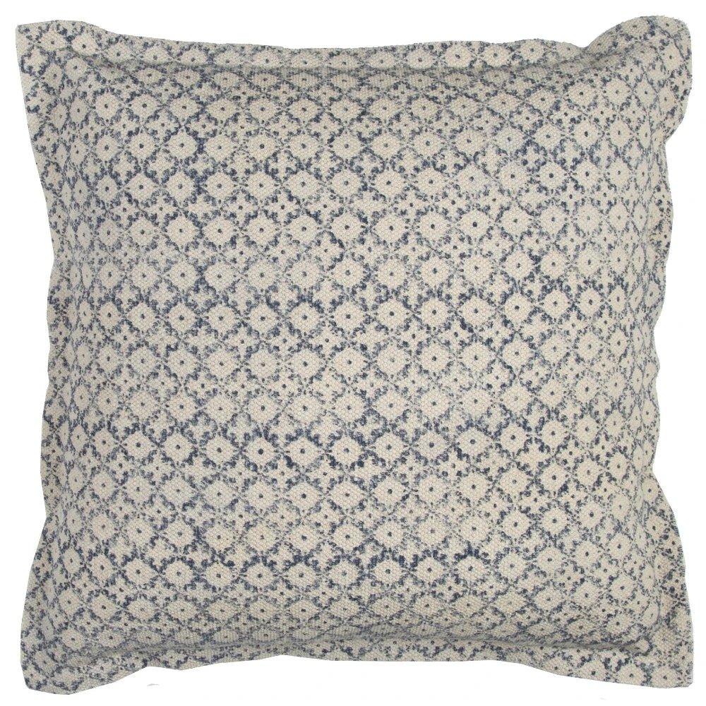 Ditsy Blue Throw Pillow With Down Insert - LOOMLAN - LOOMLAN - Throw Pillows