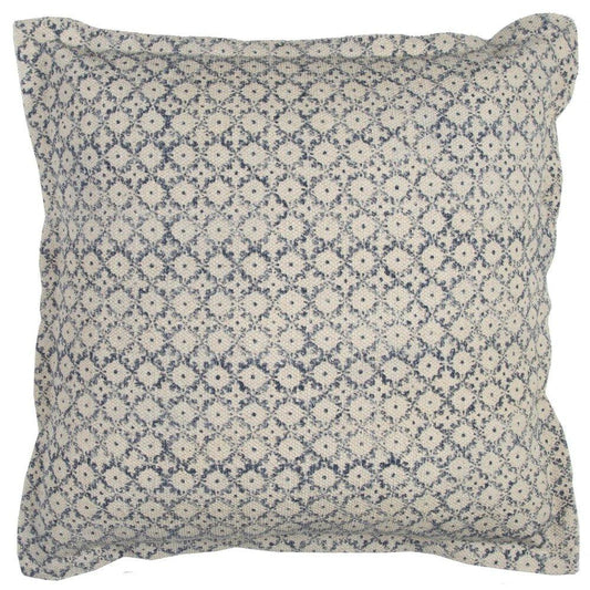 Ditsy Blue Throw Pillow With Down Insert - LOOMLAN - LOOMLAN - Throw Pillows