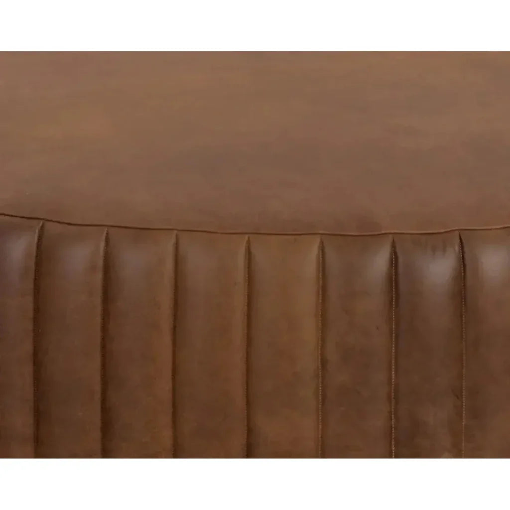 Divano Leather Ottoman - LOOMLAN - SUNPAN - Ottomans