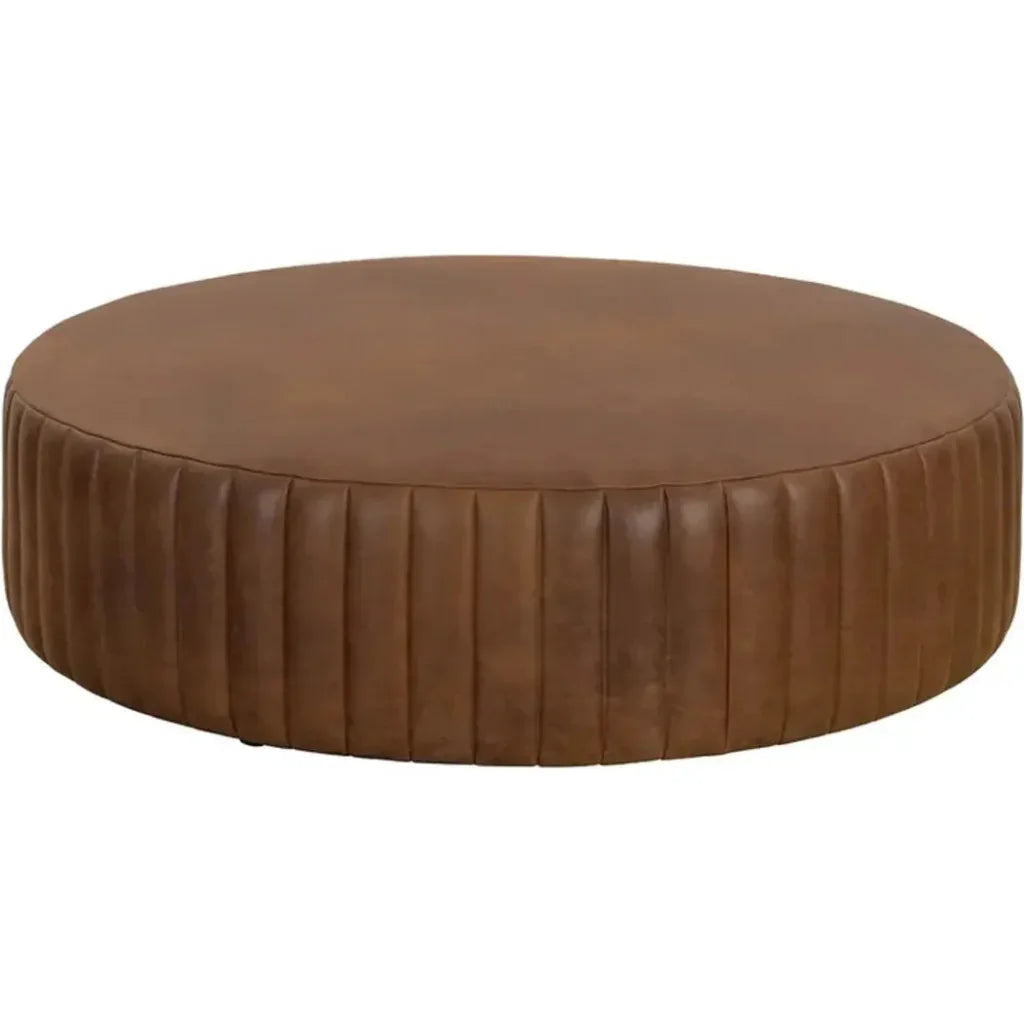 Divano Leather Ottoman - LOOMLAN - SUNPAN - Ottomans