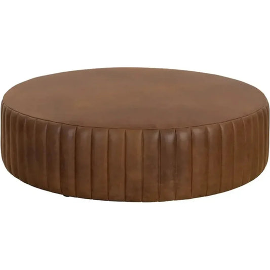 Divano Leather Ottoman - LOOMLAN - SUNPAN - Ottomans