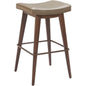 Divat Wood and Steel Taupe Barstool 2PC - LOOMLAN - Zuo Modern - Bar Stools