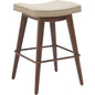 Divat Wood and Steel Beige Counter Stool 2PC - LOOMLAN - Zuo Modern - Counter Stools