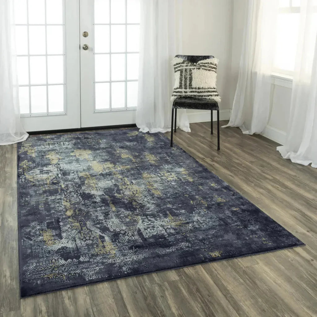 Dive Diamond Black Kitchen Hallway Runner Rug - LOOMLAN - LOOMLAN - Area Rugs