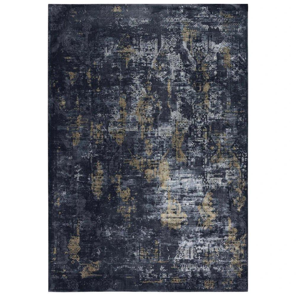 Dive Diamond Black Kitchen Hallway Runner Rug - LOOMLAN - LOOMLAN - Area Rugs