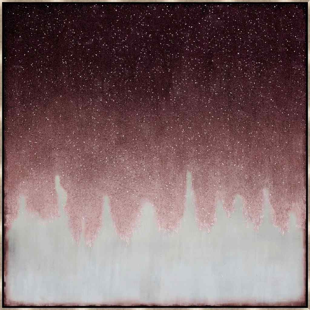 Divine Red Hand Crafted Canvas Art