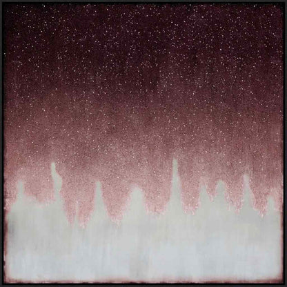 Divine Red Hand Crafted Canvas Art