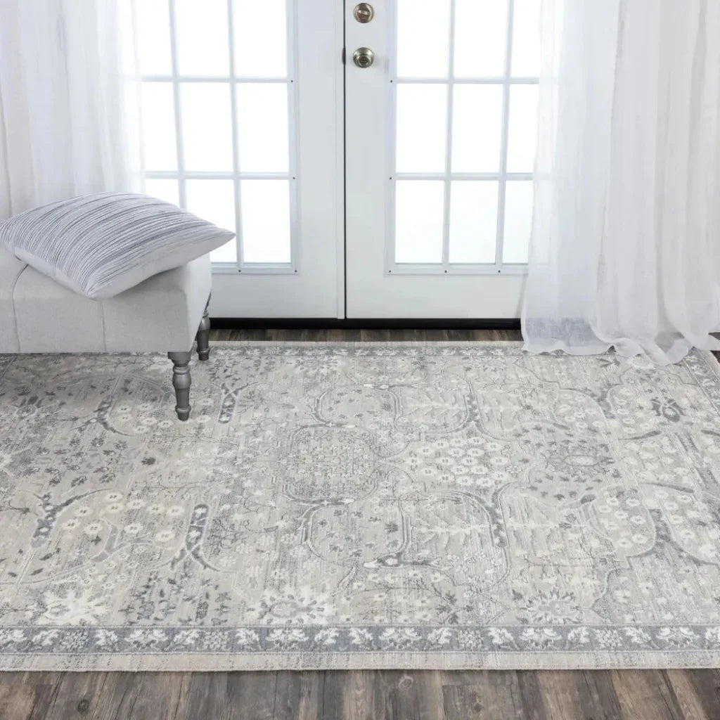 Djed Floral Blue Large Area Rugs For Living Room - LOOMLAN - LOOMLAN - Area Rugs