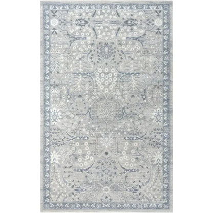 Djed Floral Blue Large Area Rugs For Living Room - LOOMLAN - LOOMLAN - Area Rugs