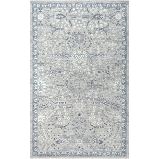 Djed Floral Blue Large Area Rugs For Living Room - LOOMLAN - LOOMLAN - Area Rugs