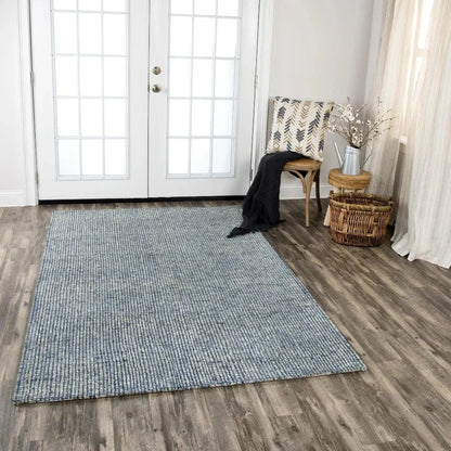 Djin Tweed Blue Large Area Rugs For Living Room - LOOMLAN - LOOMLAN - Area Rugs