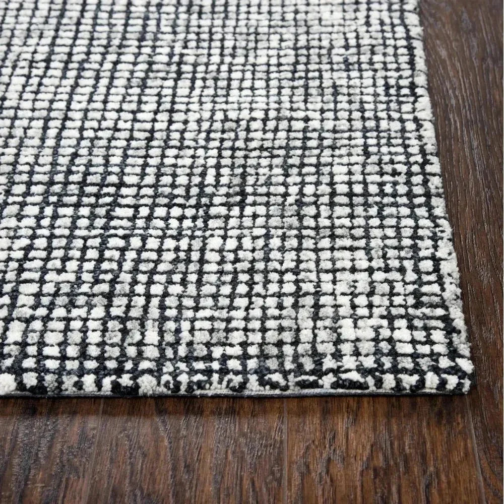 Dobl Tweed Black Large Area Rugs For Living Room - LOOMLAN - LOOMLAN - Area Rugs