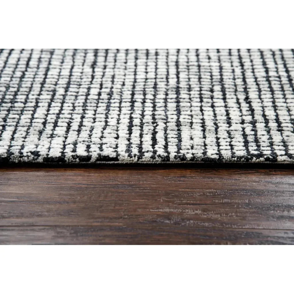 Dobl Tweed Black Large Area Rugs For Living Room - LOOMLAN - LOOMLAN - Area Rugs