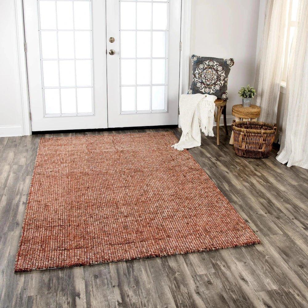Dodd Tweed Red Large Area Rugs For Living Room - LOOMLAN - LOOMLAN - Area Rugs