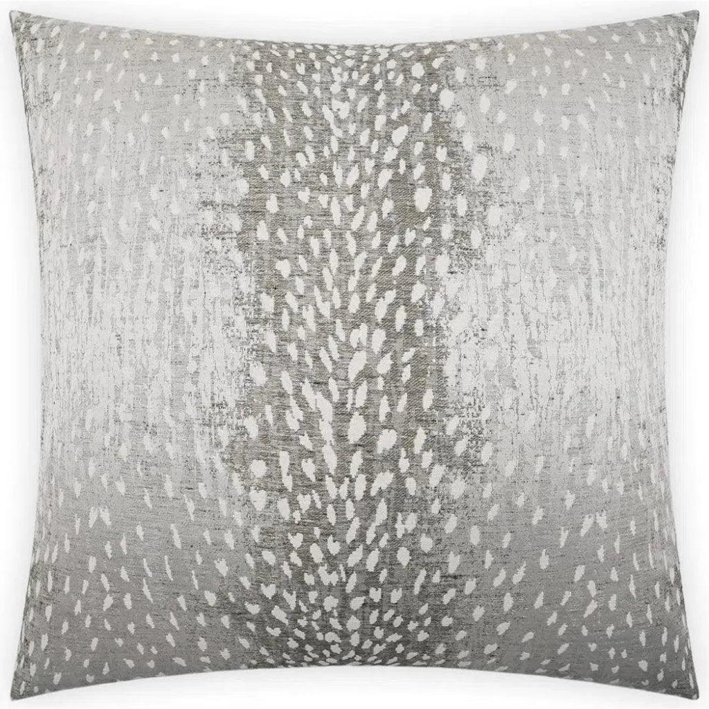 Doe A Deer Grey Throw Pillow With Insert - LOOMLAN - D.V. Kap - Throw Pillows