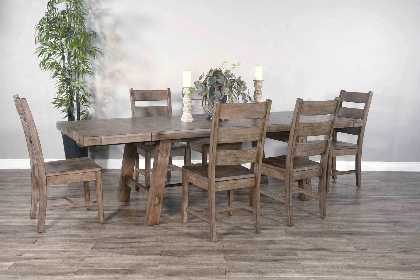 Doe Valley Extendable Dining Table with Turnbuckle-Dining Tables-Sunny D-LOOMLAN