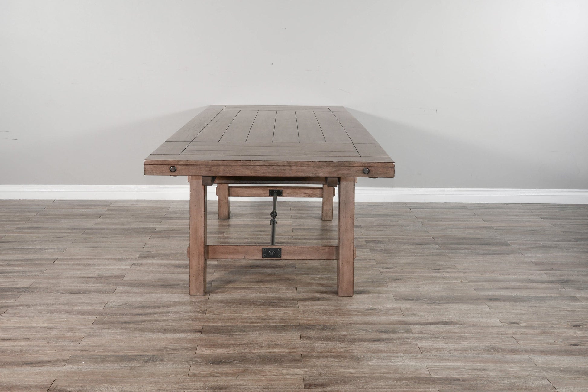 Doe Valley Extendable Dining Table with Turnbuckle-Dining Tables-Sunny D-LOOMLAN