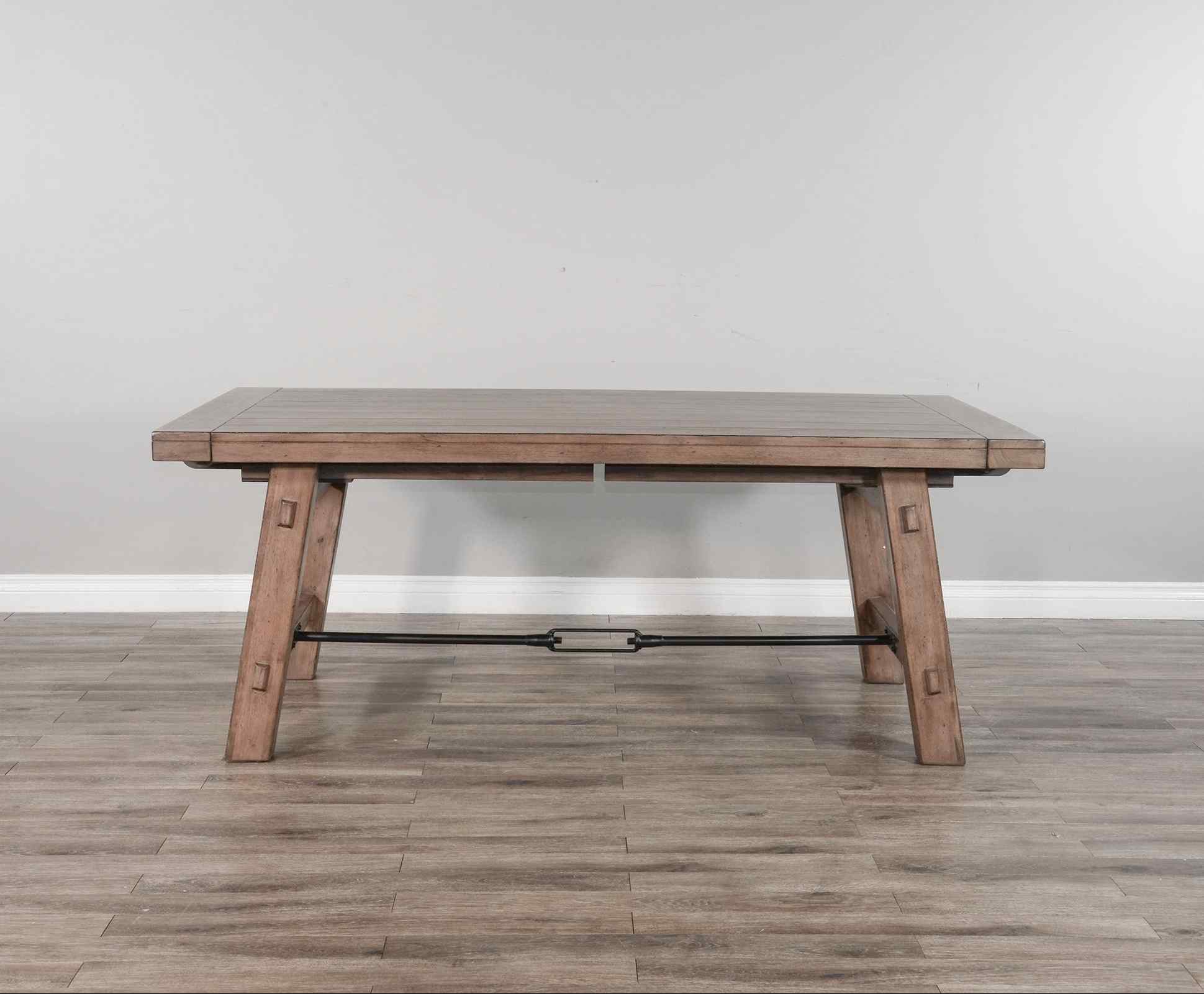 Doe Valley Extendable Dining Table with Turnbuckle-Dining Tables-Sunny D-LOOMLAN