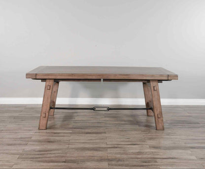 Doe Valley Extendable Dining Table with Turnbuckle-Dining Tables-Sunny D-LOOMLAN