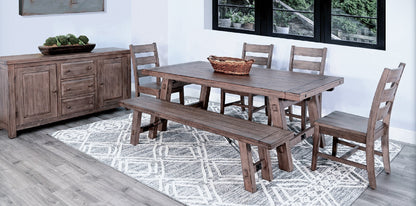 Doe Valley Ladderback Dining Chair with Stretchers 2PC