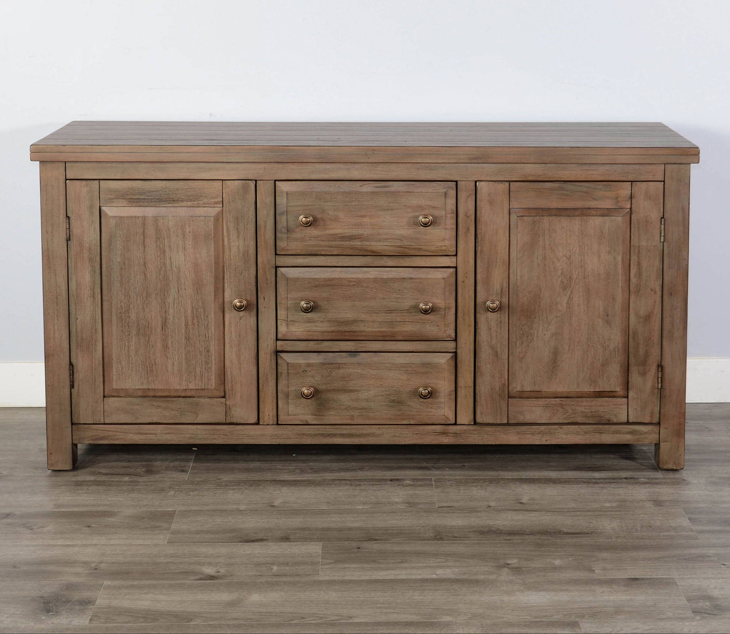Doe Valley Three Drawers Wood Sideboard
