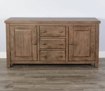 Doe Valley Three Drawers Wood Sideboard