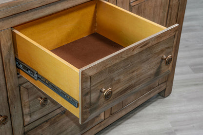 Doe Valley Three Drawers Wood Sideboard