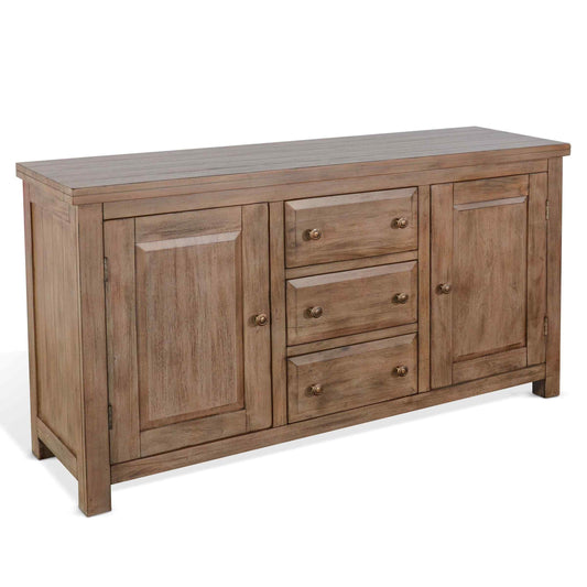 Doe Valley Three Drawers Wood Sideboard