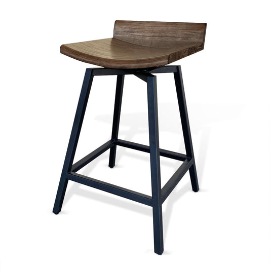 Doe Valley Wood Swivel Stool 2PC