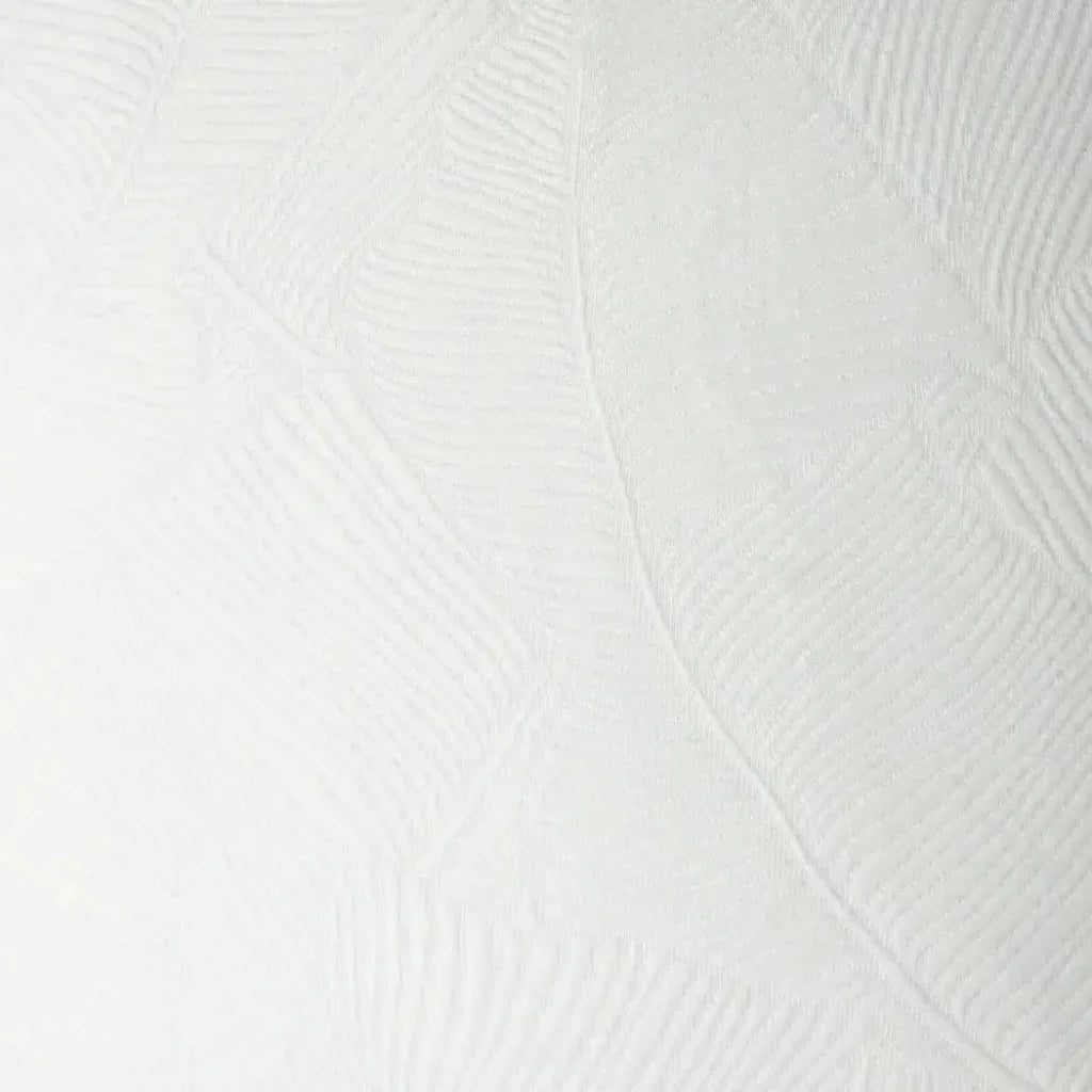 Doheny Floral Textured Solid White Large Throw Pillow - LOOMLAN - D.V. Kap - Throw Pillows