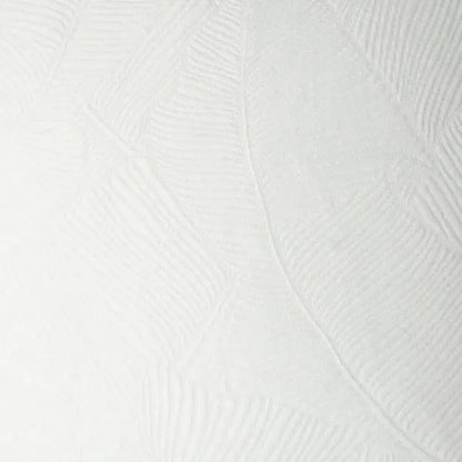 Doheny Floral Textured Solid White Large Throw Pillow - LOOMLAN - D.V. Kap - Throw Pillows