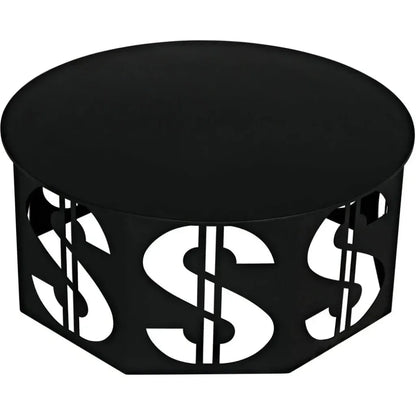Dollar Coffee Table, Black Steel - LOOMLAN - Noir - Coffee Tables