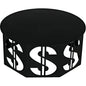 Dollar Coffee Table, Black Steel - LOOMLAN - Noir - Coffee Tables