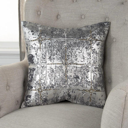 Dolly Metallic Silver Decorative Pillow Insert - LOOMLAN - LOOMLAN - Throw Pillows