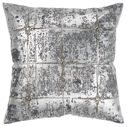 Dolly Metallic Silver Decorative Pillow Insert - LOOMLAN - LOOMLAN - Throw Pillows