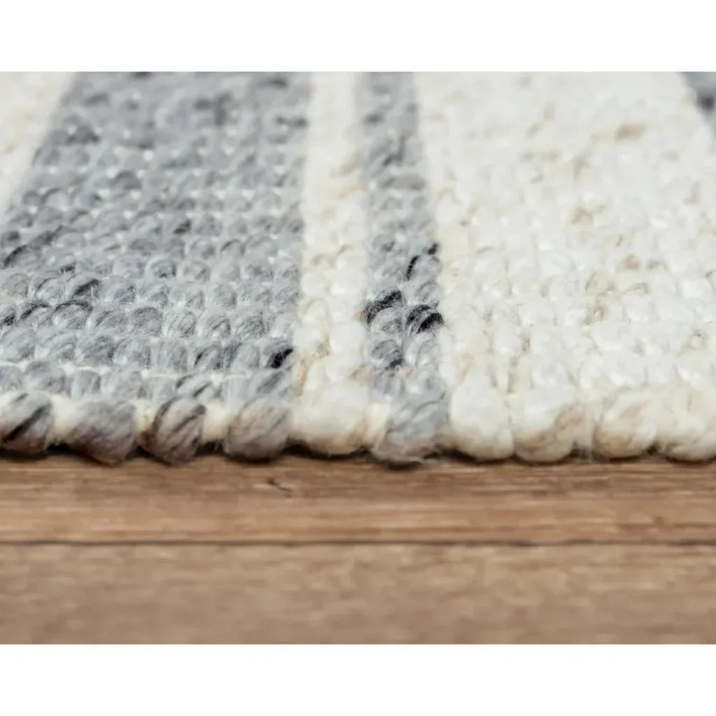 Doma Stripe Gray Area Rugs For Living Room - LOOMLAN - LOOMLAN - Area Rugs