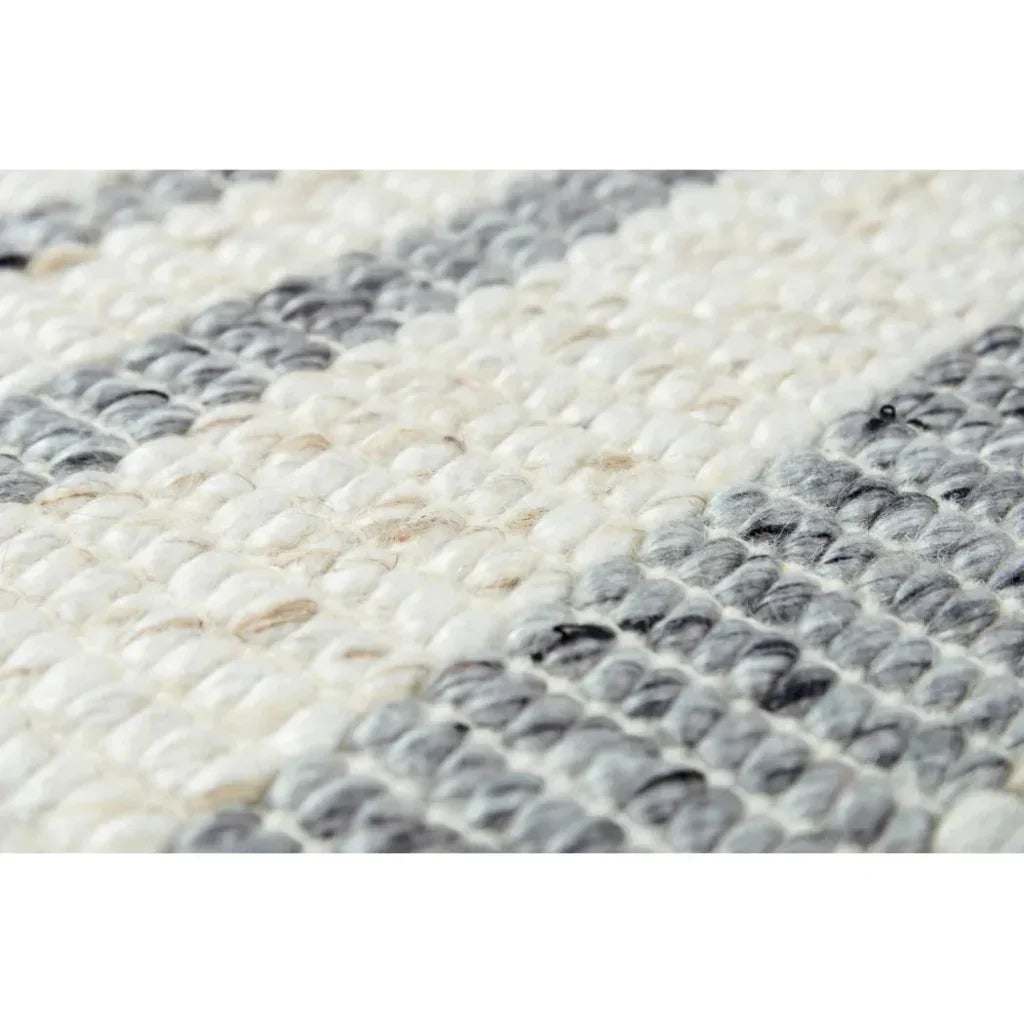 Doma Stripe Gray Area Rugs For Living Room - LOOMLAN - LOOMLAN - Area Rugs