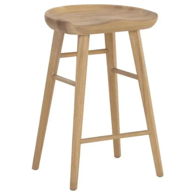 Dominic Wooden TraditionalCounter Stool - LOOMLAN - SUNPAN - Counter Stools