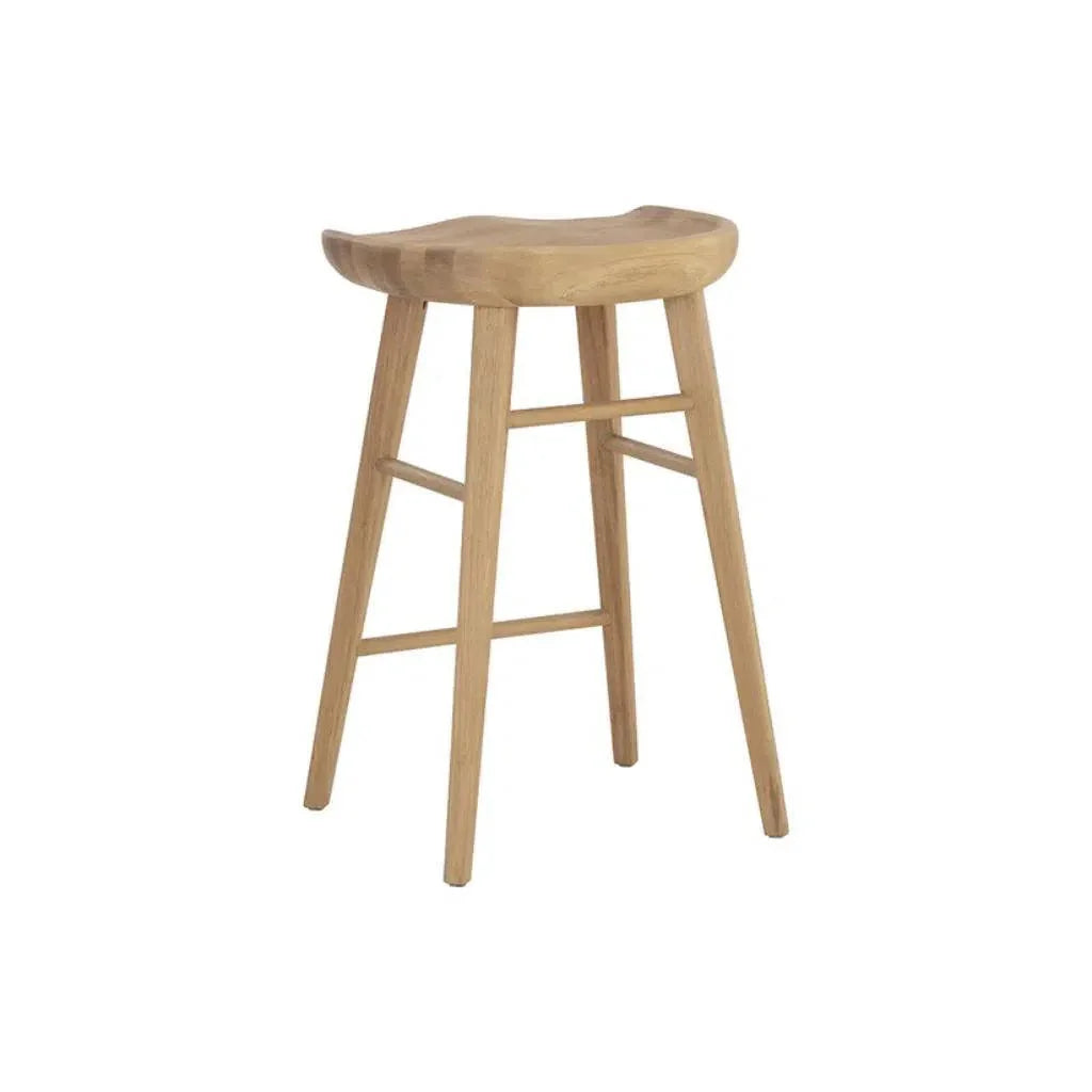 Dominic Wooden TraditionalCounter Stool - LOOMLAN - SUNPAN - Counter Stools
