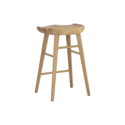 Dominic Wooden TraditionalCounter Stool - LOOMLAN - SUNPAN - Counter Stools